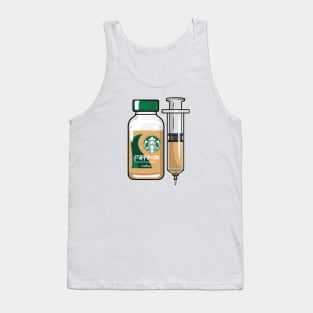 Chilled Coffee Drink Injection for medical and nursing students, nurses, doctors, and health workers who are coffee lovers Tank Top